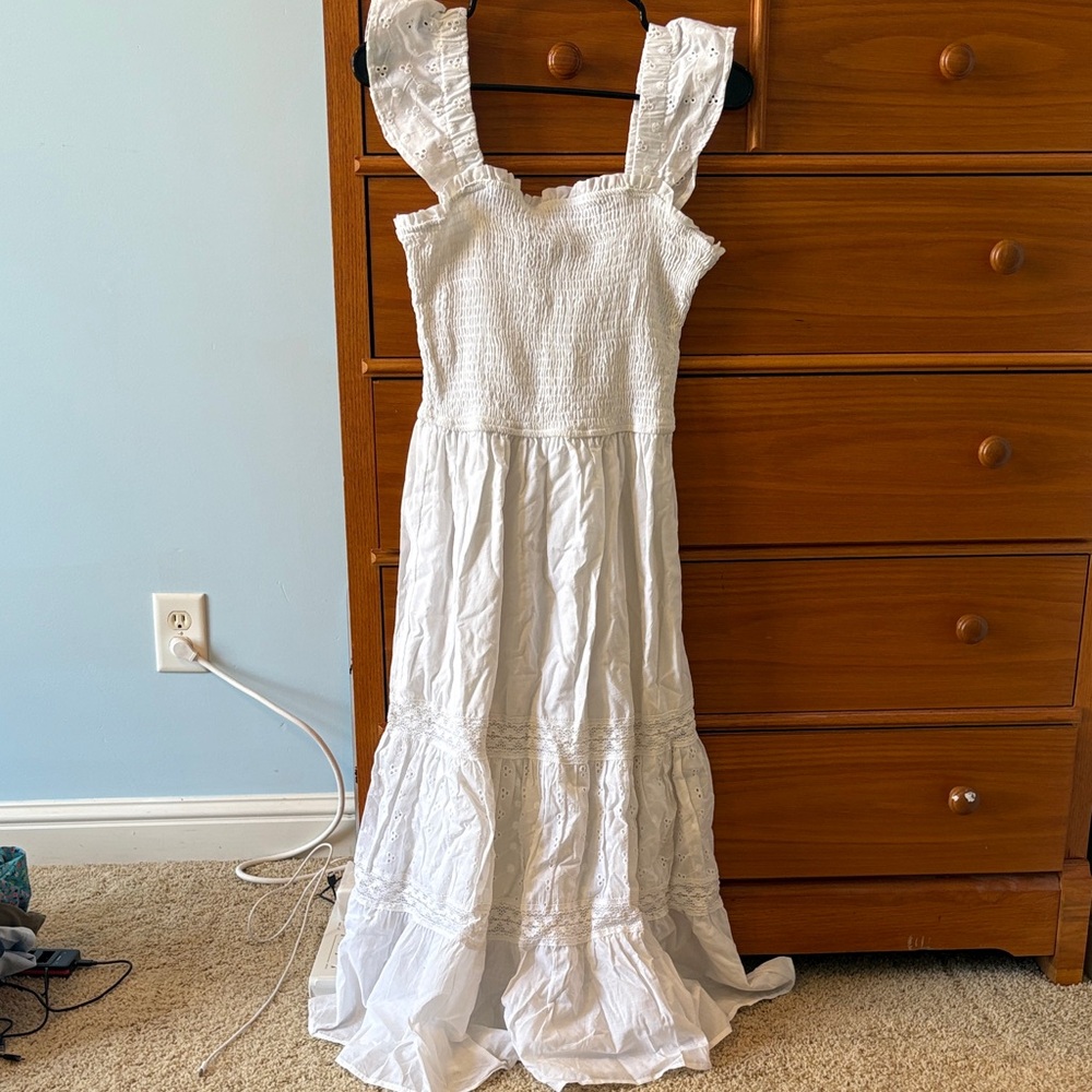 Speed Limit 98 White Maxi Dress